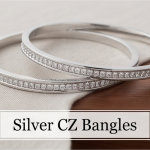 Silver CZ Bangles