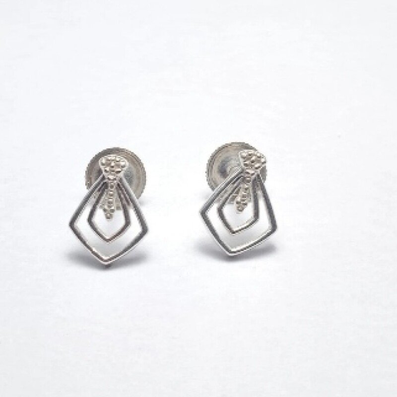 SILVER STUD EARRINGS