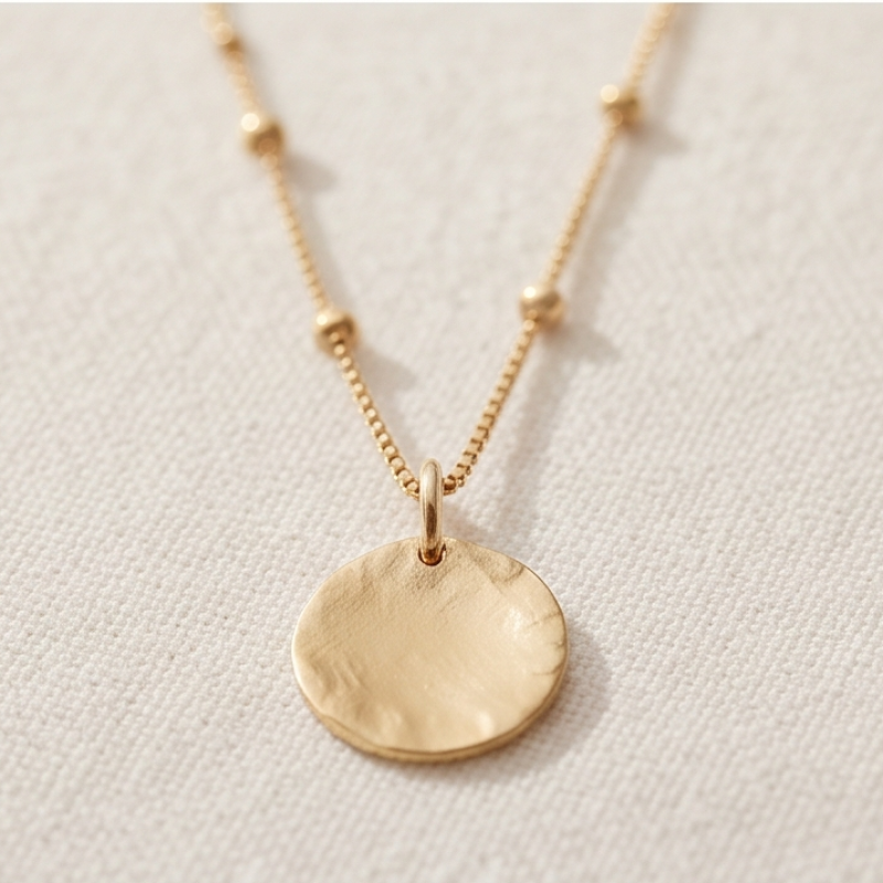 Gold Ball Design Neck Chain
